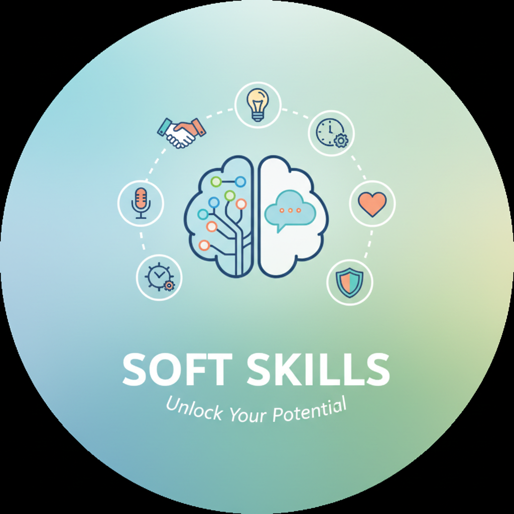 Soft skills training service icon